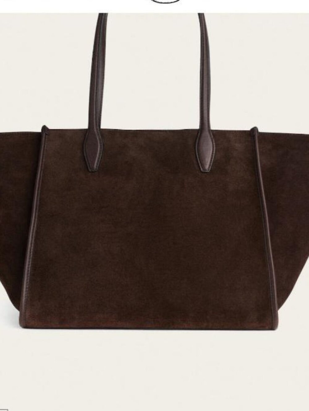 Madewell The Lexington Tote in Dark Carob Suede